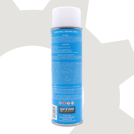 Nitro Lubricants Dry Graphite Spray – 12.75oz Fast-Drying Lubricant for Metal & Plastic; Resists Water, Oil, and Chemicals; Performs Under Heat & Pressure in Dry Lube Applications - Made in USA
