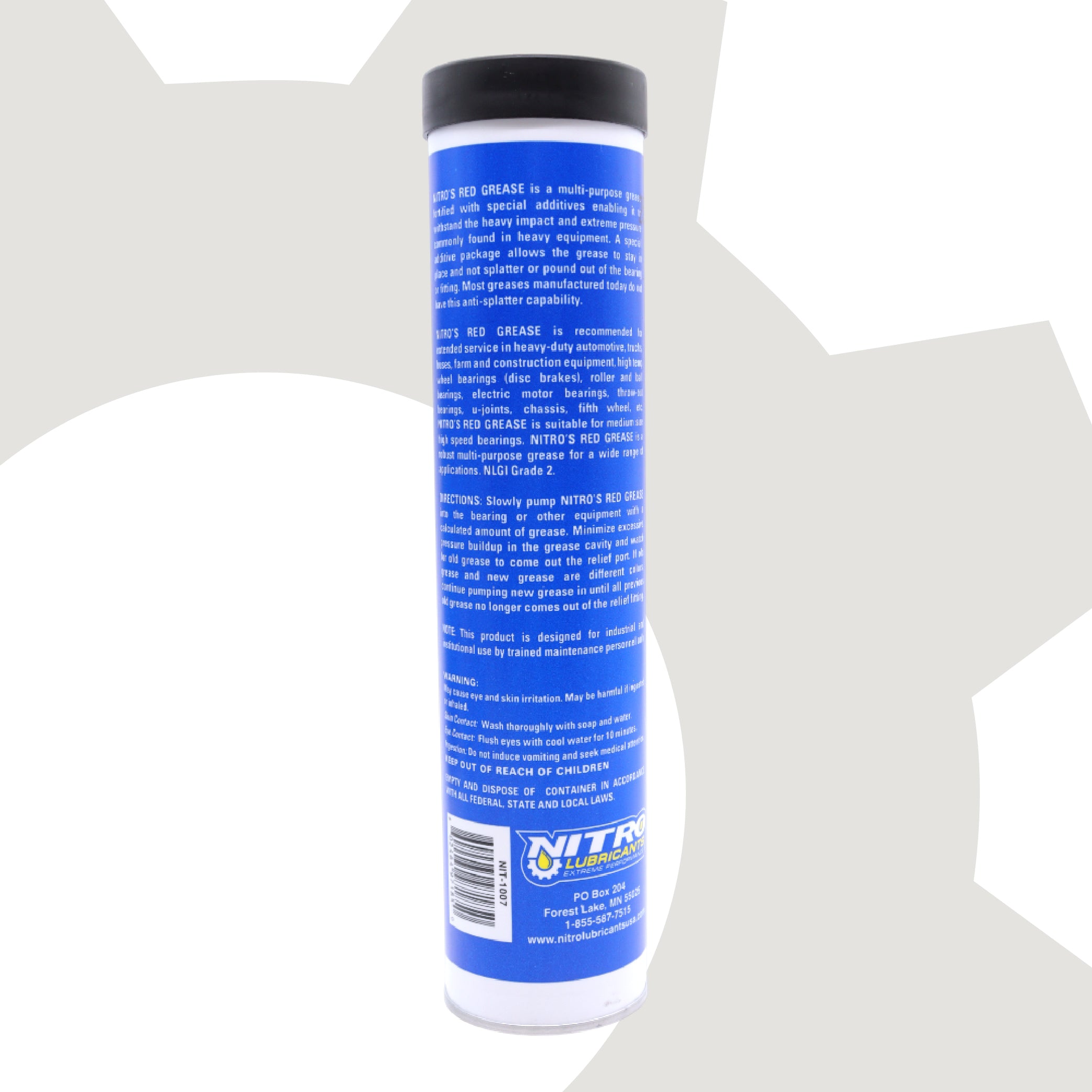 Nitro Lubricants Red Lithium Complex Grease – 14oz Tube for Automotive, Racing, Marine & Off-Road Use – Heavy-Duty, Extreme-Pressure, Multi-Purpose Grease, NLGI #2 (10-Pack)