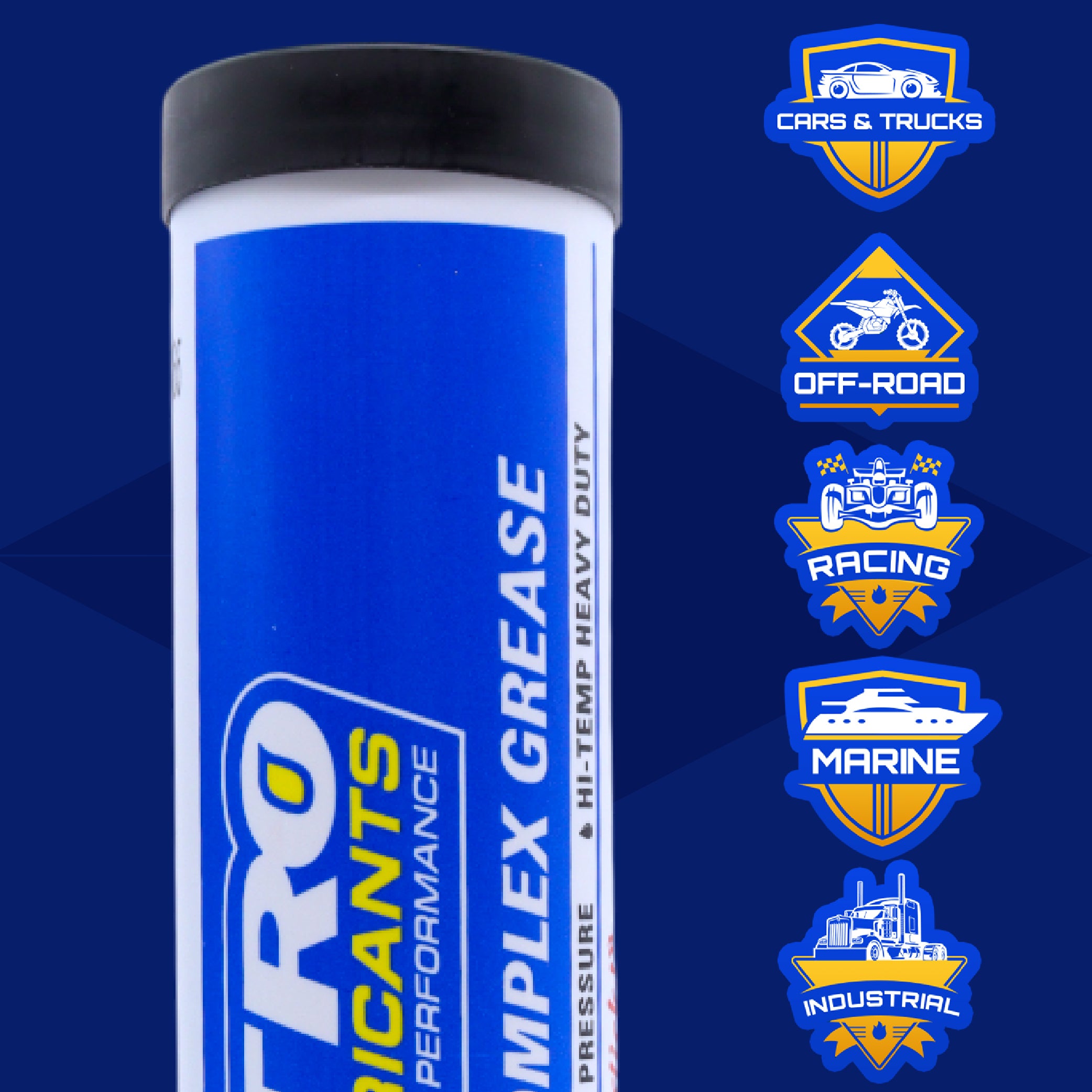 Nitro Lubricants Red Lithium Complex Grease – 14oz Tube for Automotive, Racing, Marine & Off-Road Use – Heavy-Duty, Extreme-Pressure, Multi-Purpose Grease, NLGI #2 (6-Pack)