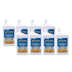Nitro Lubricants 2 Stroke Engine Oil – Semi-Synthetic, High Performance Formula for Motorcycles and ATVs – Racing and Off-Road Use – Advanced Additive Technology – 1 Quart – Made in USA (8-Pack)