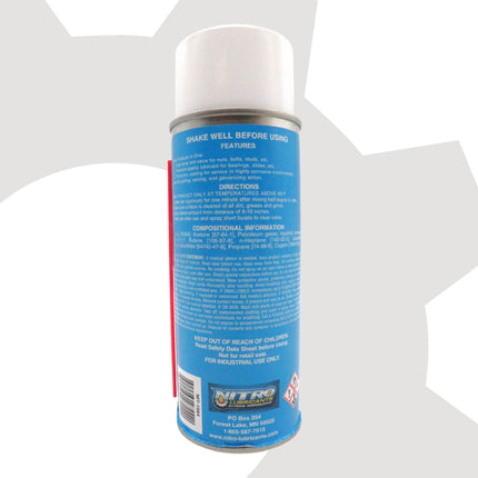 Nitro Lubricants Copper Anti-Seize – 14oz High Temp Anti-Seize Spray for Nuts, Bolts, Studs, Bearings & Slides; Prevents Seizing, Galling & Corrosion in Industrial & Automotive - Made in USA  (8-Pack)