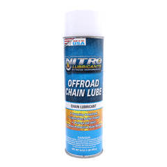 Nitro Lubricants Off-Road Chain Lube – Thick Clinging Foam Lubricates & Penetrates Rollers to Protect Against Corrosion, Friction & Wear – 12 oz – Made in USA