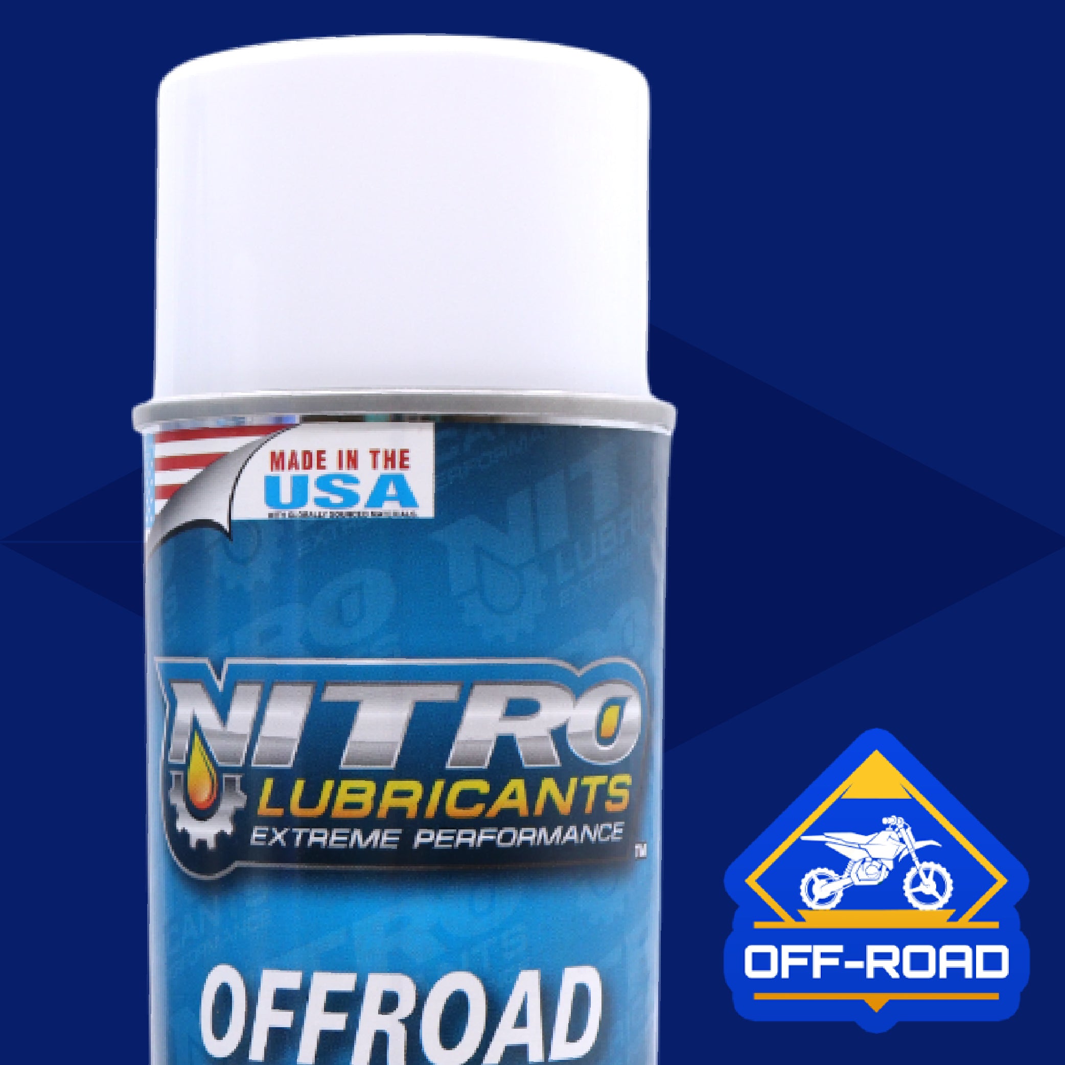 Nitro Lubricants Off-Road Chain Lube – Thick Clinging Foam Lubricates & Penetrates Rollers to Protect Against Corrosion, Friction & Wear – 12 oz – Made in USA (2-Pack)