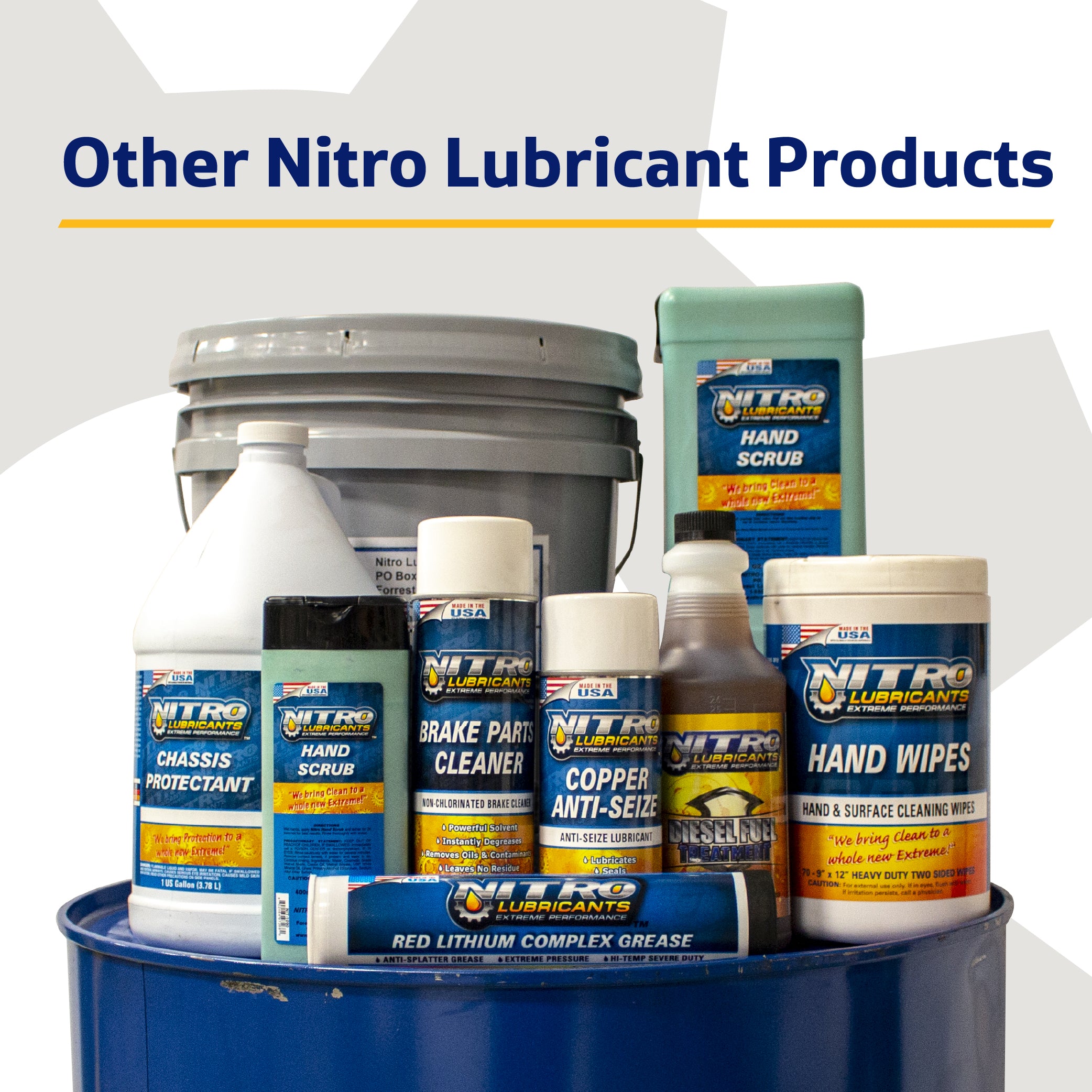 Nitro Lubricants Hand Scrub 400 ml Bottle – Non-Solvent, Super-Concentrated Industrial Hand Soap with Emollients – Heavy-Duty Grease, Oil & Tar Cleaner – Made in USA