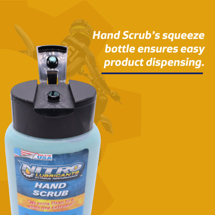 Nitro Lubricants Hand Scrub 400 ml Bottle – Non-Solvent, Super-Concentrated Industrial Hand Soap with Emollients – Heavy-Duty Grease, Oil & Tar Cleaner – Made in USA (2-Pack)