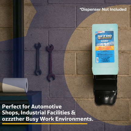 Nitro Lubricants Hand Scrub – Bulk 2.5 L Industrial Hand Cleaner for Nitro Wall-Mount Dispensers – Non-Solvent, Moisturizing, Heavy-Duty Formula – Made in USA