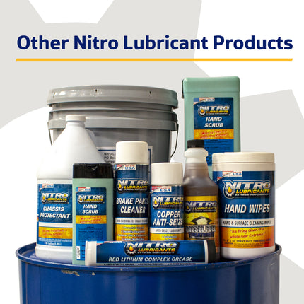 Nitro Lubricants Hand Scrub – Bulk 2.5 L Industrial Hand Cleaner for Nitro Wall-Mount Dispensers – Non-Solvent, Moisturizing, Heavy-Duty Formula – Made in USA (2-Pack)