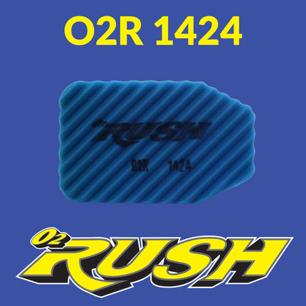 O2 RUSH High-Performance Foam Air Filter fits GAS GAS MC 50 & KTM 50 SX – Race-Proven Saw-Tooth Technology, Washable & Reusable(OEM 452 06 015 000)