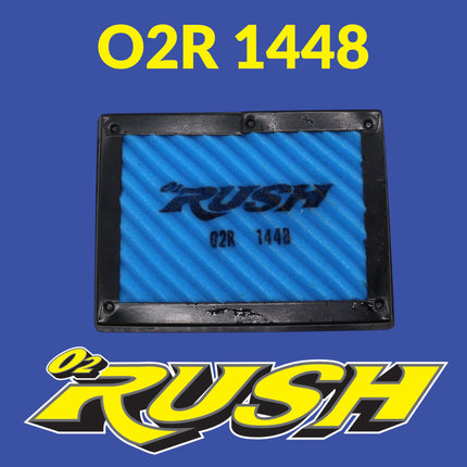 O2 RUSH High‑Performance Adventure Bike & ATV/SXS Air Filter - Fits KTM 790/890/1290 Adventure (2020+) – Washable, Reusable, Maximum Airflow & Engine Protection - CNC‑Pre-Oiled Air Filter 2 Pck