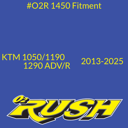 O2 RUSH High‑Performance Adventure Bike & ATV/SXS Air Filter - Fits KTM 1050/1190, 1290 ADV/R (2013-2025) – Washable, Reusable, Maximum Airflow & Engine Protection – CNC‑Pre-Oiled Air Filter