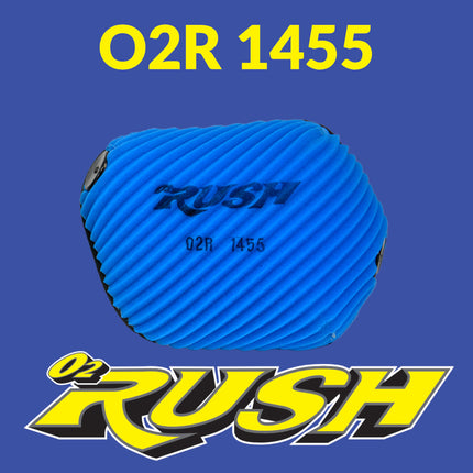 O2 RUSH High Performance Dirt Bike Air Filter - Compatible with Gas Gas EC 250/300/450F, Husqvarna FC 250/350/450, KTM 125 SX/250 SX-F Models (2016-2023+) (OEM  A46006015000)