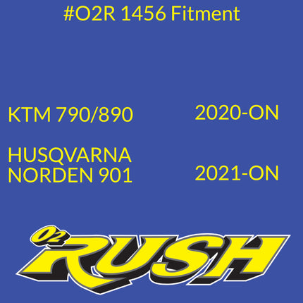 O2 RUSH Rottweiler Performance Kit Replacement Element – Fits KTM 790/890 Adv. (2020+), Husq 901 (2021+) – Washable, Reusable, Maximum Airflow & Engine Protection