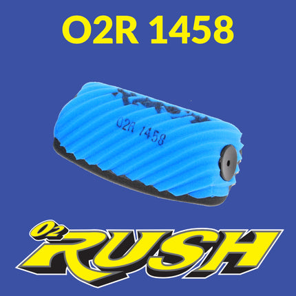 O2 RUSH High-Performance Mini Saw-Tooth Foam Air Filter - Fits Gas Gas MC 50 2021-2025, KTM 50 SX / 50 SX Mini / Junior 2009-2025 - Washable & Reusable (OEM  A40006015000)