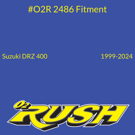 O2 RUSH High-Performance Saw-Tooth Foam Air Filter - Maximum Airflow & Dust Protection - Fits Suzuki DR-Z400E / DR-Z400S / DR-Z400SM All Years 2000-2025 - Washable & Reusable (OEM  13780-44E00)
