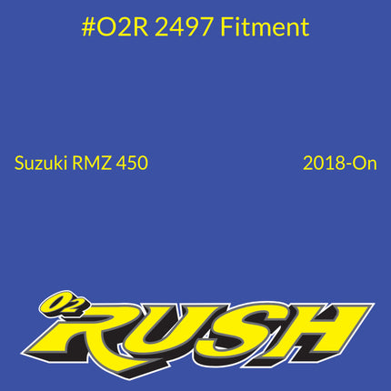 O2 RUSH High-Performance Air Filter fits Suzuki RM-Z450 (2005-2024) & RMZ250 RM-Z250 (2004-2024) - Washable & Reusable, Direct Replacement (OEM 13780-37K00)