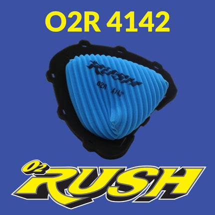 O2 RUSH High-Performance Air Filter fits Honda CRF250R CRF250RX (2018-2025) CRF450R CRF450RX (2017-2025) -  Washable & Reusable (OEM  17213-K95AG0)