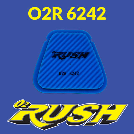 O2 RUSH High-Performance Saw-Tooth Foam Air Filter - Max Power & Dust Protection - Fits Yamaha YZ450F / YZ450FJL / YZ450FJW 2014-2025, WR250F 2015-2025 - Washable & Reusable (OEM BR9-14451-00-00)