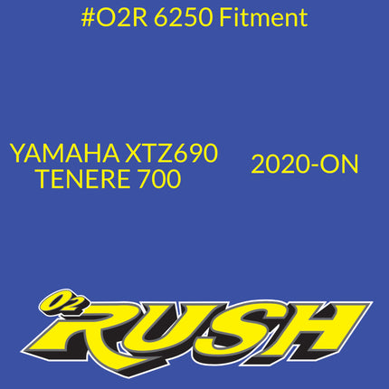 O2 RUSH High‑Performance Adventure Bike & ATV/SXS Air Filter - Fits YAMAHA XTZ690 T7 TENERE 700 – Washable, Reusable, Maximum Airflow & Engine Protection - CNC‑Pre-Oiled Air Filter