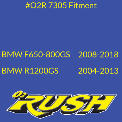 O2 RUSH High‑Performance Adventure Bike & ATV/SXS Air Filter - Fits BMW F650-800GS (08-18), R1200GS (04-13) – Washable, Reusable, Maximum Airflow & Engine Protection – CNC‑Pre-Oiled Air Filter