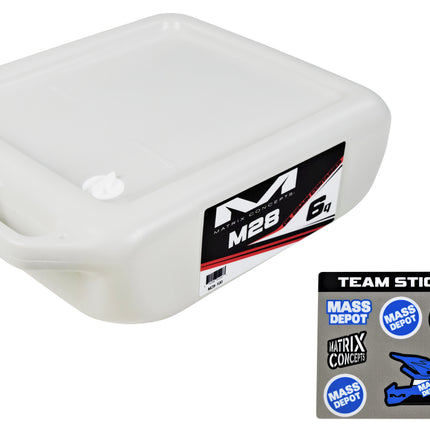 Matrix Concepts 6 Quart Oil Drain Container 6 Qt. with Small Sticker Kit