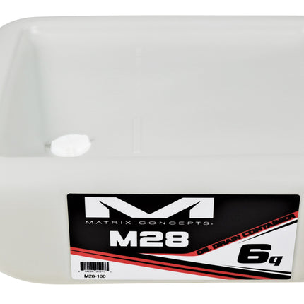 Matrix Concepts 6 Quart Oil Drain Container 6 Qt. with Small Sticker Kit
