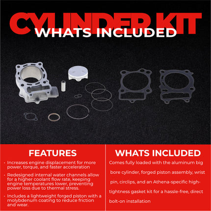 Athena P400210100023 163.5cc Big Bore Cylinder Kit (69mm Bore) - Forged Piston Performance Upgrade, Converts 150cc to 163.5cc, Compatible with Honda CRF150R 2007-2014
