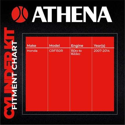 Athena P400210100023 163.5cc Big Bore Cylinder Kit (69mm Bore) - Forged Piston Performance Upgrade, Converts 150cc to 163.5cc, Compatible with Honda CRF150R 2007-2014