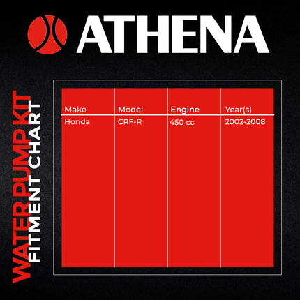 Athena P400210475009 Water Pump Gasket Rebuild Kit for Honda 450 CRF-R 2002-2008 – Complete Gasket & Seal Rebuild Kit for Motocross Dirt Bikes