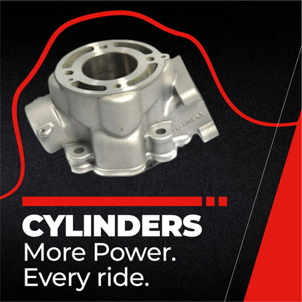 Athena P400250100006 Standard Bore Cylinder Kit with Cylinder Head (44.5mm, 65cc) - Premium 2-Stroke Top End Rebuild Kit, Compatible with Kawasaki KX65 & Suzuki RM65 2000-2024