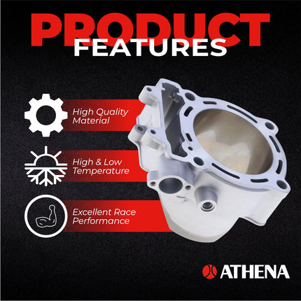 Athena P400250100009 Standard Bore Cylinder Kit (96mm, 450cc) - Premium 4-Stroke Top End Rebuild Kit with Forged Piston & Gaskets, Compatible with Kawasaki KFX450R ATV 2008-2014