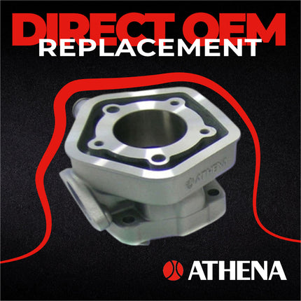 Athena P400270100002 80cc Big Bore Cylinder Kit with Cylinder Head (50mm Bore) - Premium 2-Stroke Performance Upgrade, Compatible with KTM 65 SX 2001-2008