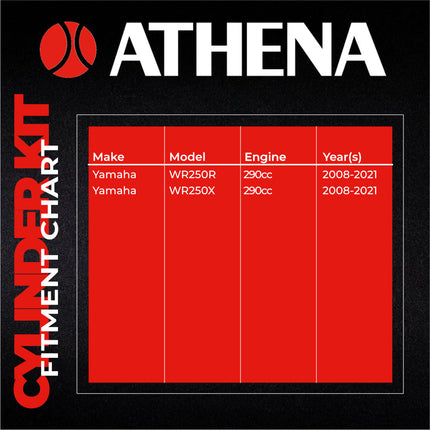 Athena P400485100032 290cc Big Bore Cylinder Kit (83mm Bore) - High-Performance Forged Piston Upgrade, Converts 250cc to 290cc, Compatible with Yamaha WR250R & WR250X (2008-2021)