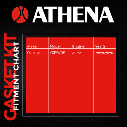 Athena P400485900212 Complete Gasket Kit for Yamaha YZ250F & WR250F – Full Engine Gasket Set for 4‑Stroke Rebuilds