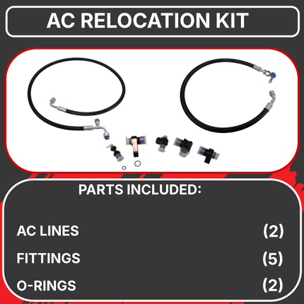 ADiesel Power Source A/C Line Relocation Kit 2010-2018 Dodge Ram 2500/3500 6.7 Cummins Diesel – Direct Fit Clearance for Compound Turbo / 2nd Gen Swap – OEM Quality Replacement Lines & Fittings