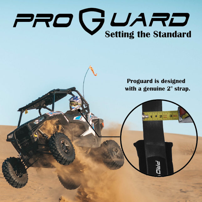 ProGuard Offroad Harness Black with 2" Nylon Straps and 5 Points of Contact - Universal Safety Belt fits Polaris, Can-Am, Kawasaki, Yamaha UTVs, ATVs, Side-by-Sides (4 Pck)