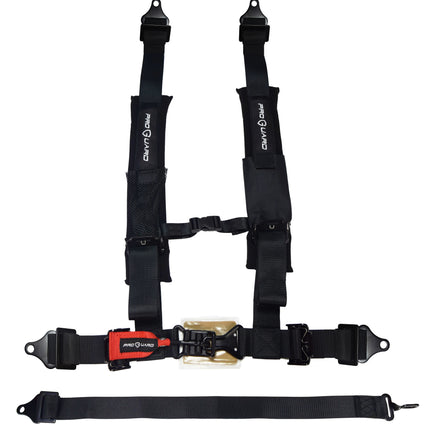 ProGuard Offroad Harness Black with 2" Nylon Straps and 5 Points of Contact - Universal Safety Belt fits Polaris, Can-Am, Kawasaki, Yamaha UTVs, ATVs, Side-by-Sides (Single Harness)