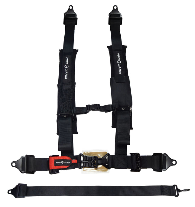 ProGuard Offroad Harness Black with 2" Nylon Straps and 5 Points of Contact - Universal Safety Belt fits Polaris, Can-Am, Kawasaki, Yamaha UTVs, ATVs, Side-by-Sides (Single Harness)