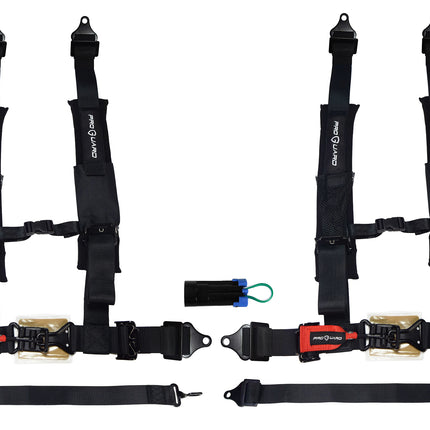 ProGuard Offroad (2) Harnesses - Black 2" Straps 5 Points of Contact Bypass Clip