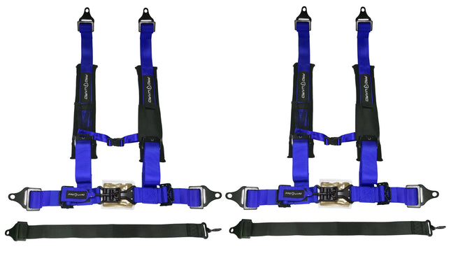 ProGuard Offroad 5-Point Safety Harness – Blue  2" Heavy-Duty Nylon Straps Universal Safety Belt fits  Polaris, Can-Am, Kawasaki, Yamaha UTV, ATV, SxS . Soft Shoulder Pads (2 PK)