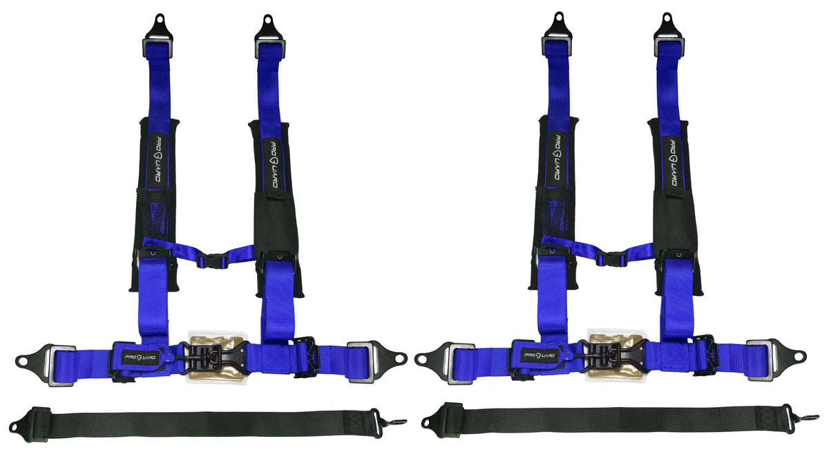 ProGuard Offroad 5-Point Safety Harness – Blue  2" Heavy-Duty Nylon Straps Universal Safety Belt fits  Polaris, Can-Am, Kawasaki, Yamaha UTV, ATV, SxS . Soft Shoulder Pads (2 PK)