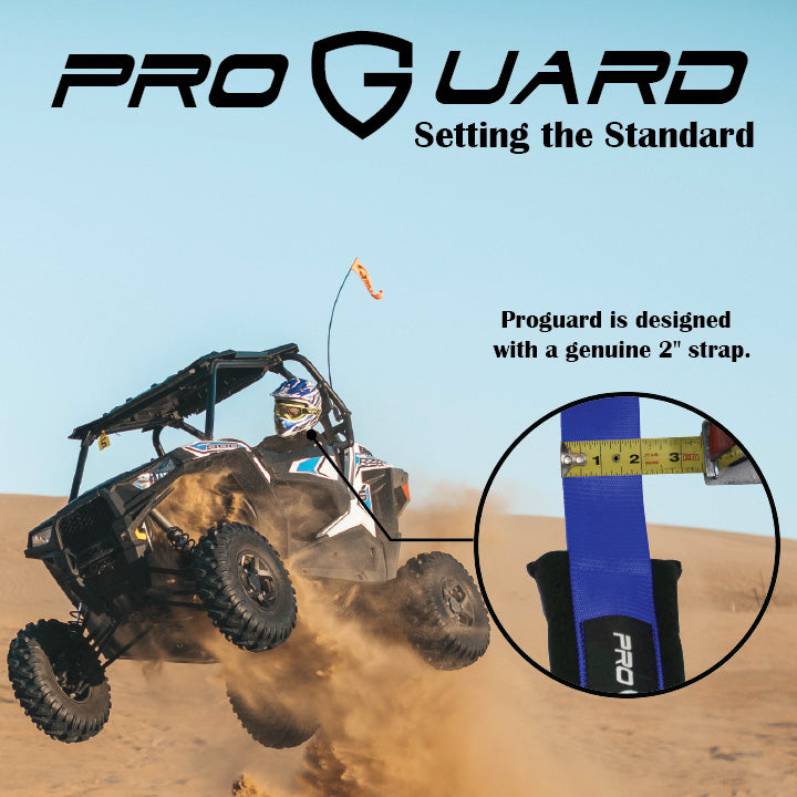 ProGuard Offroad 5-Point Safety Harness – Blue  2" Heavy-Duty Nylon Straps  Universal Safety Belt fits  Polaris, Can-Am, Kawasaki, Yamaha UTV, ATV, SxS. Soft Shoulder Pads (4 PK)