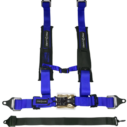 ProGuard Offroad 5-Point Safety Harness – Blue  2" Heavy-Duty Nylon Straps  Universal Safety Belt fits  Polaris, Can-Am, Kawasaki, Yamaha UTV, ATV, SxS . Soft Shoulder Pads