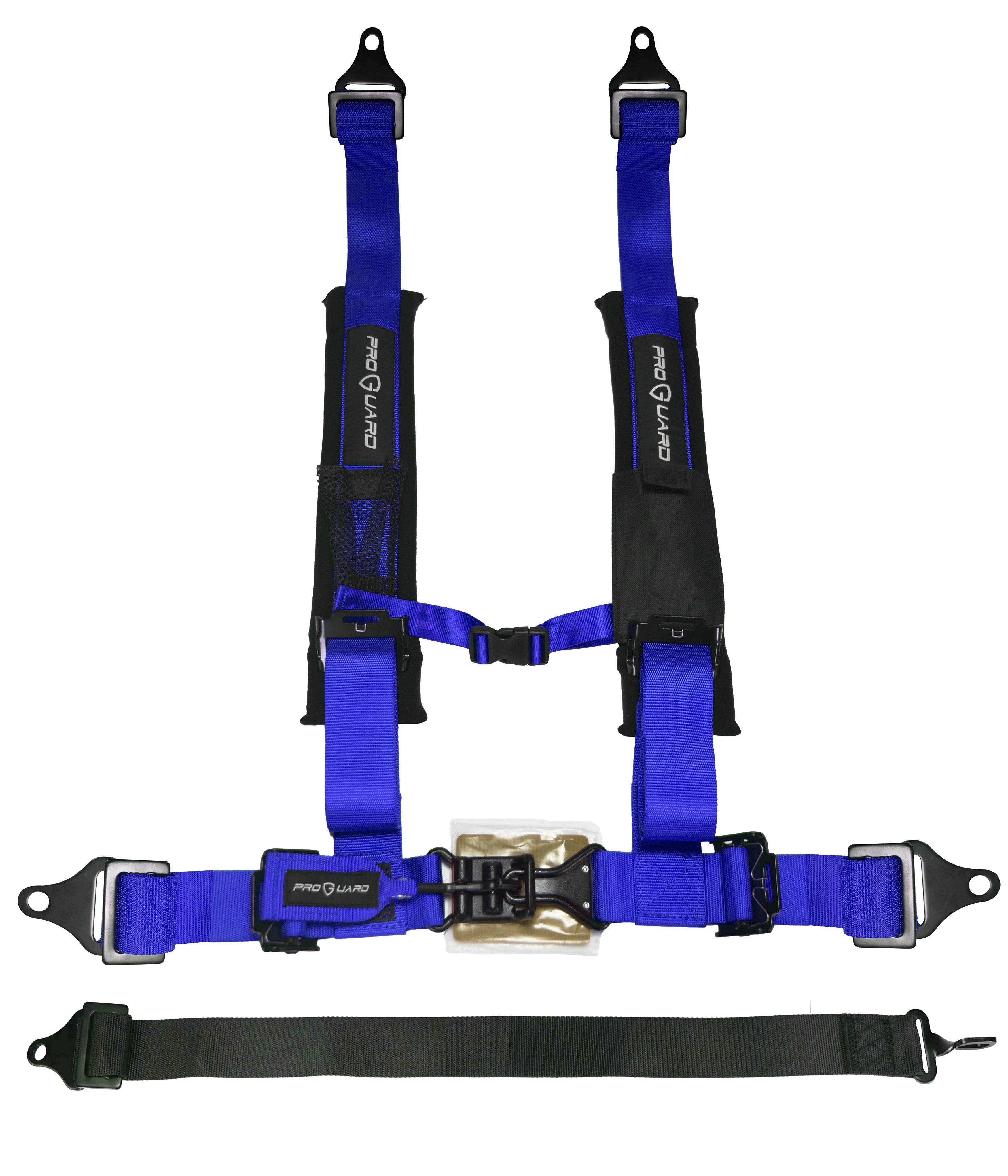 ProGuard Offroad 5-Point Safety Harness – Blue  2" Heavy-Duty Nylon Straps  Universal Safety Belt fits  Polaris, Can-Am, Kawasaki, Yamaha UTV, ATV, SxS . Soft Shoulder Pads
