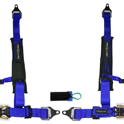 ProGuard Offroad (2) Harnesses Blue w/ 2" Straps 4 Points of Contact Bypass Clip