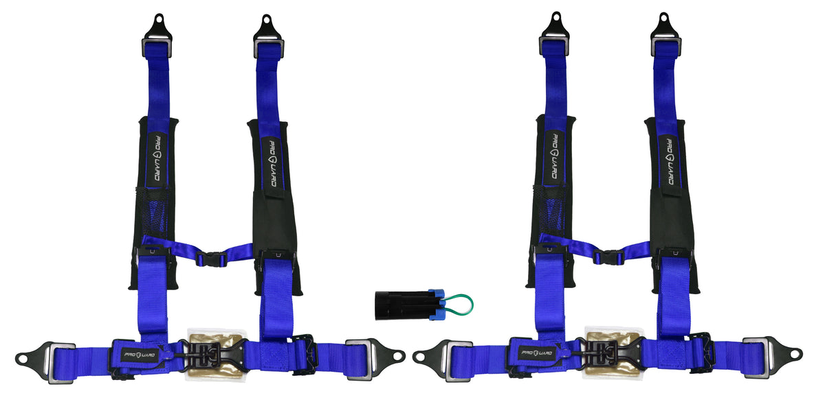 ProGuard Offroad (2) Harnesses Blue w/ 2" Straps 4 Points of Contact Bypass Clip