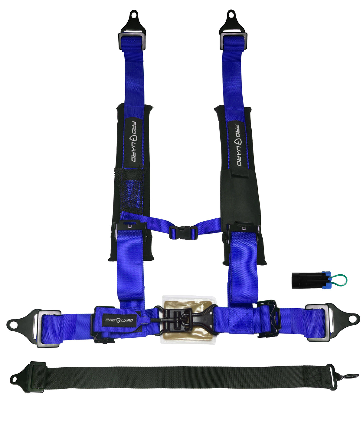 PROGUARD Blue 5 Point Universal UTV Off-Road Harness 2" Straps w/ Bypass Clip