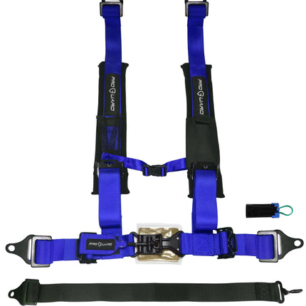 PROGUARD Blue 5 Point Universal UTV Off-Road Harness 2" Straps w/ Bypass Clip