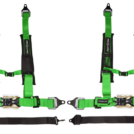 ProGuard Offroad Harnesses 2-Pack Green w/ 2" Nylon Straps, 5 Points of Contact