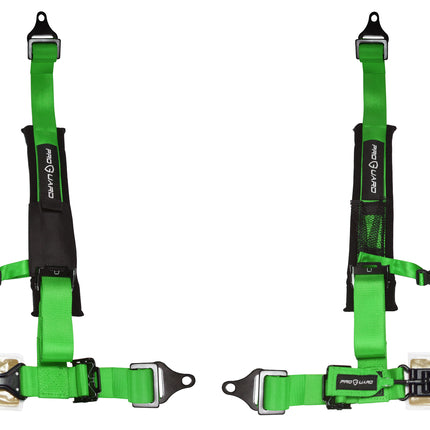 ProGuard Offroad Harnesses 2-Pack Green w/ 2" Nylon Straps, 4 Points of Contact