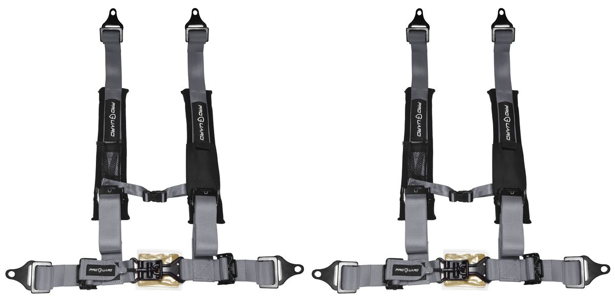 ProGuard Offroad Harnesses 2-Pack Gray w/ 2" Nylon Straps & 4 Points of Contact